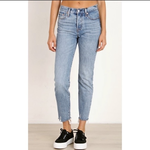 LEVI’S Wedgie Icon Fit Button Fly Cotton High Rise Jeans - Picture 2 of 11